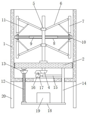 Stirring device for producing fine breadcrumbs