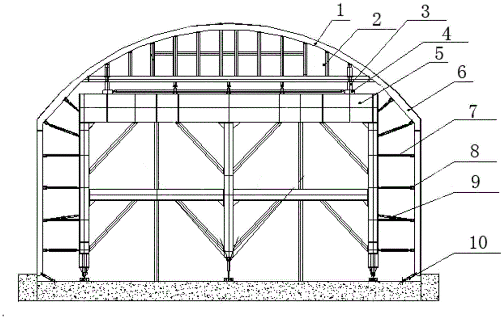 A Construction Method of Reinforced Concrete Formwork for Super Large Section Chamber