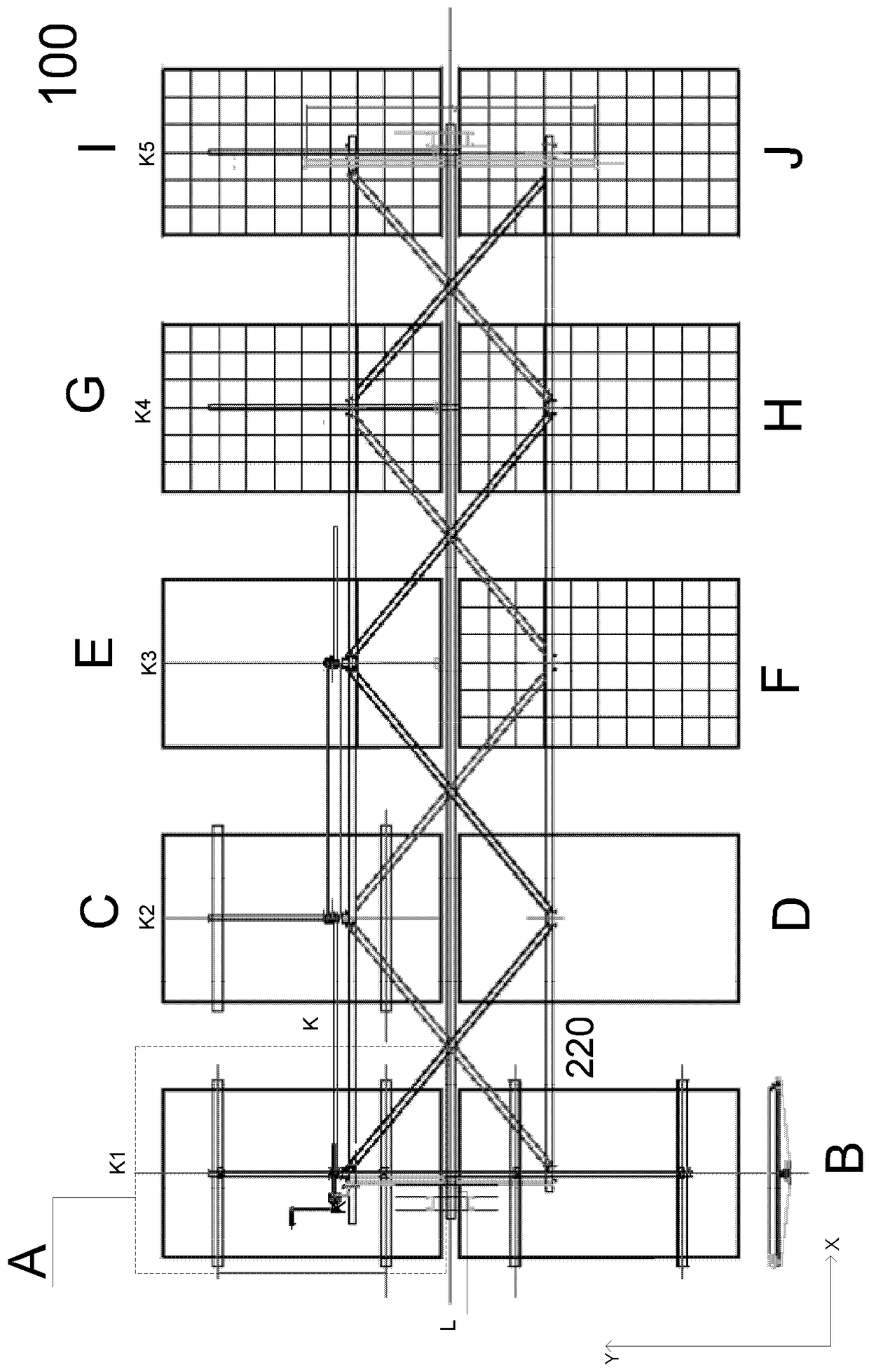 Photovoltaic dual-axis linkage tracking system