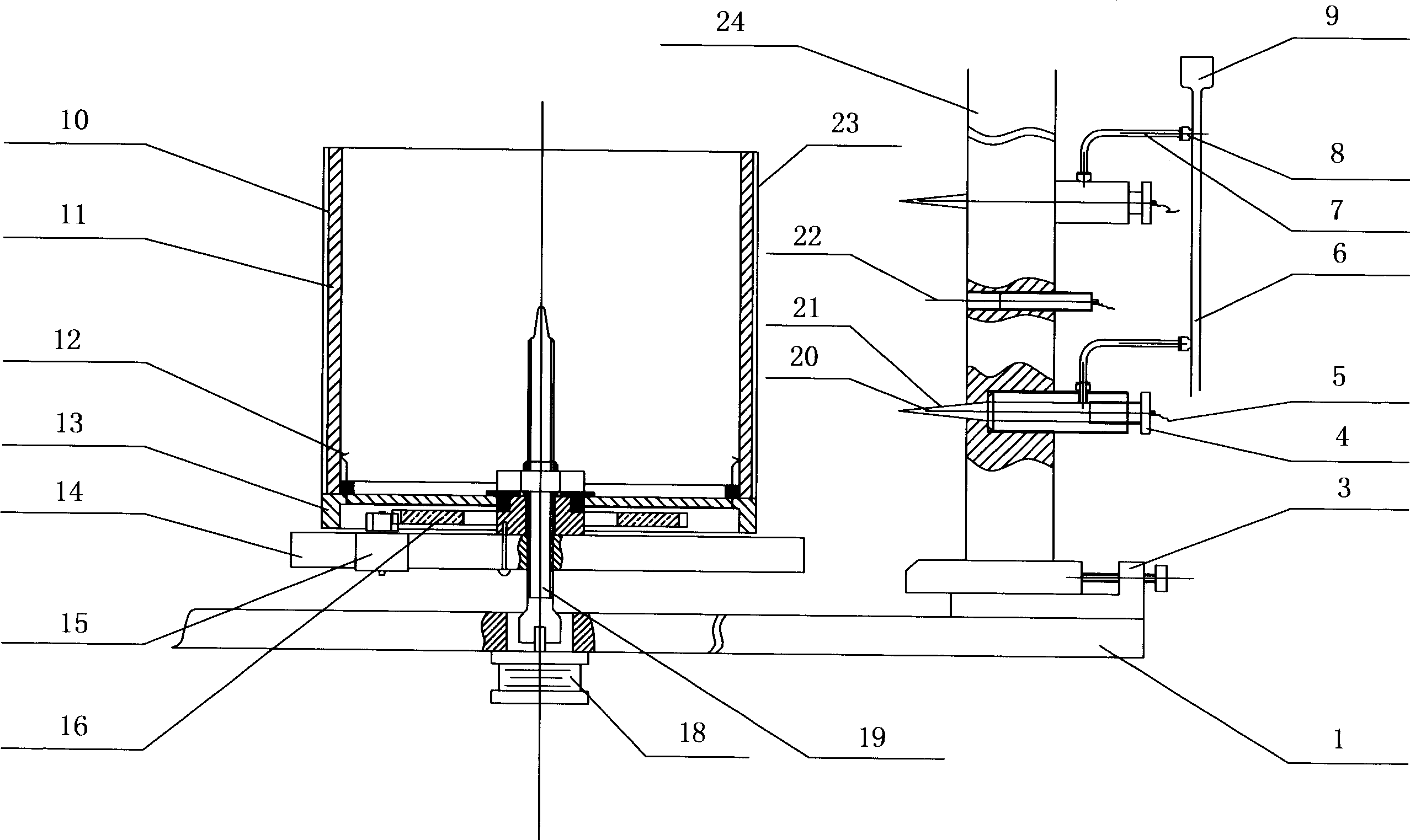 Machine for spinning nano-fiber for production of non-woven cloth