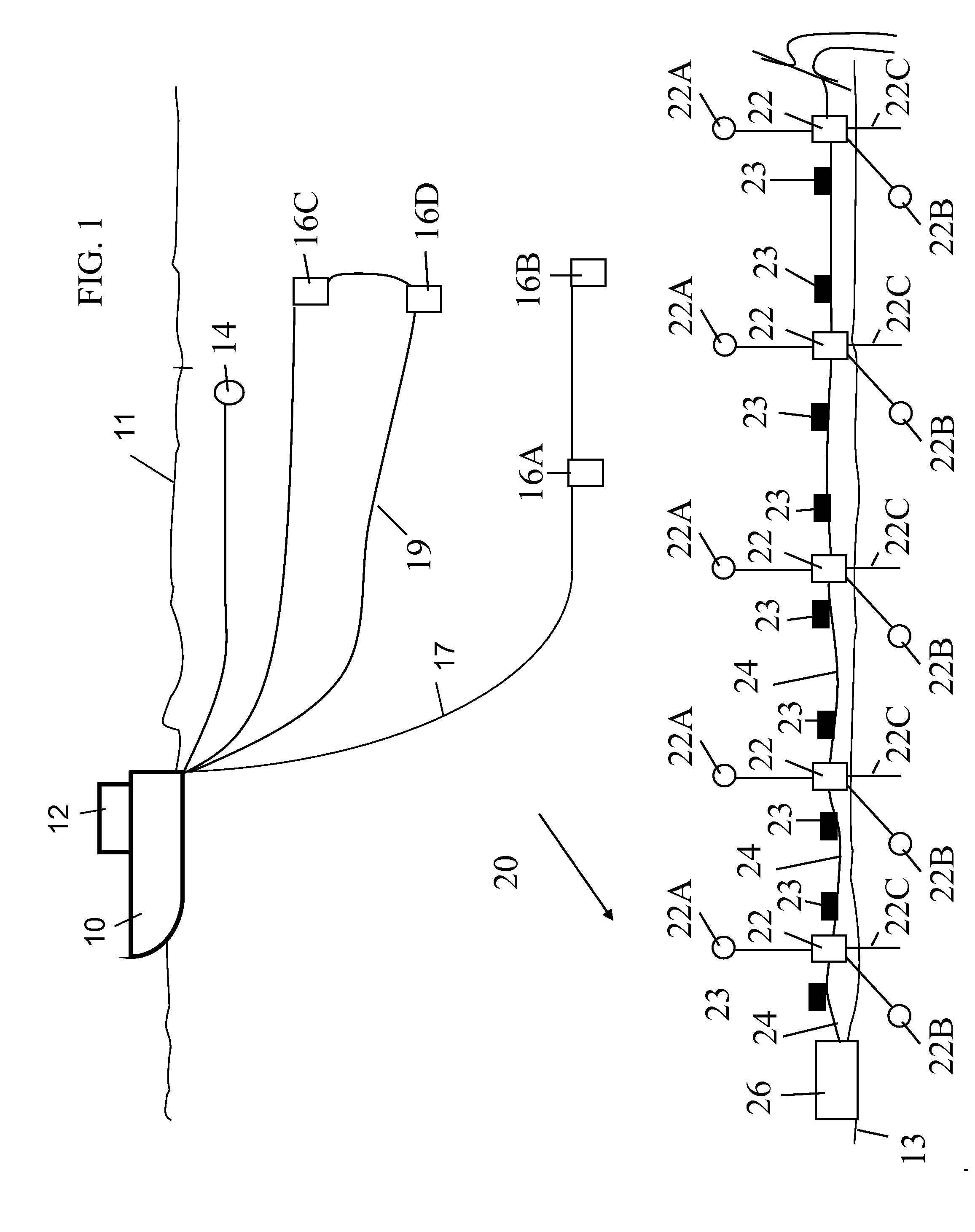 Multi-component marine electromagnetic signal acquisition cable and system