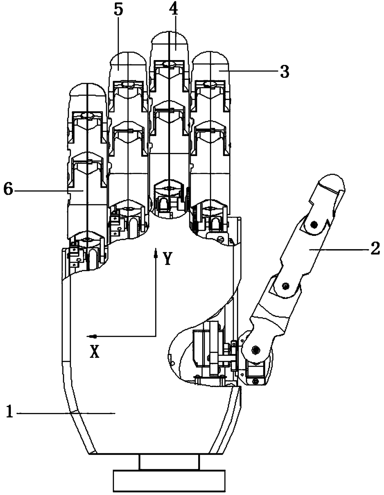 Robot bionic finger