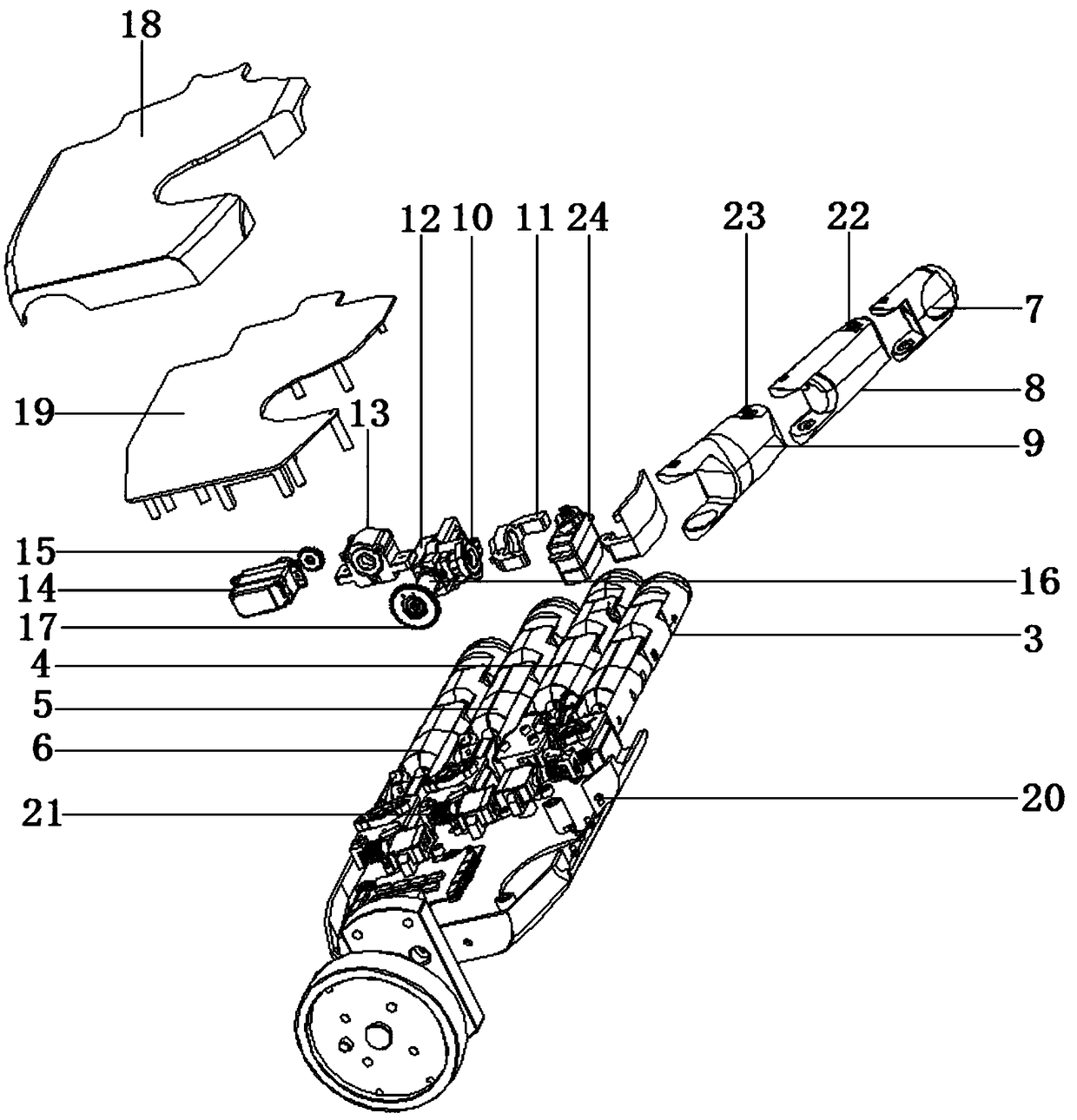 Robot bionic finger