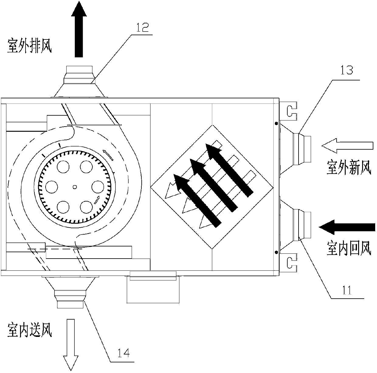 Small-sized energy-saving ventilator