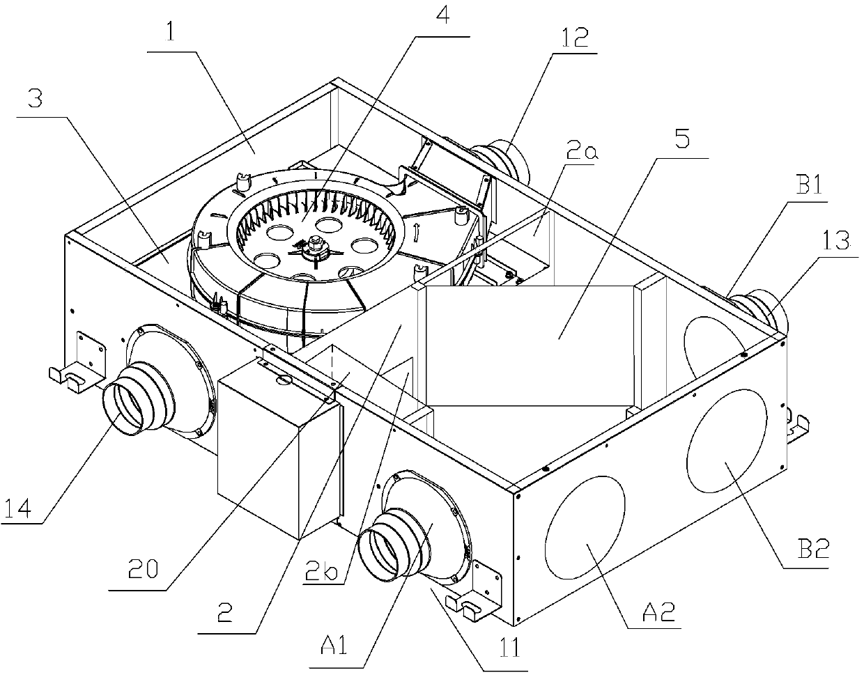 Small-sized energy-saving ventilator