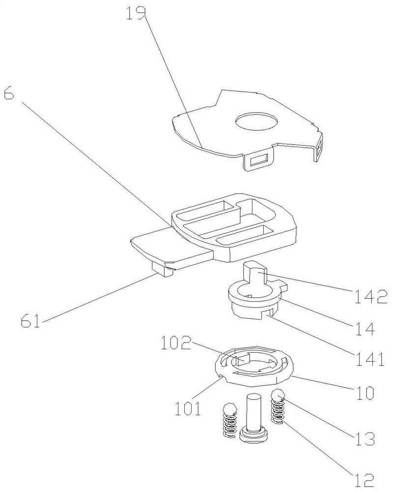 Motorcycle fuel tank lock and motorcycle