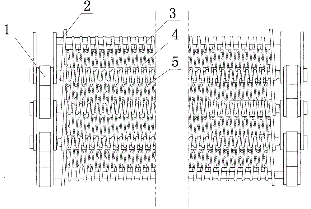 Filter plate type metal mesh belt