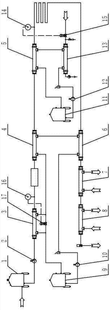 Tube-type UHT high heat recovery rate hot water heat exchange system