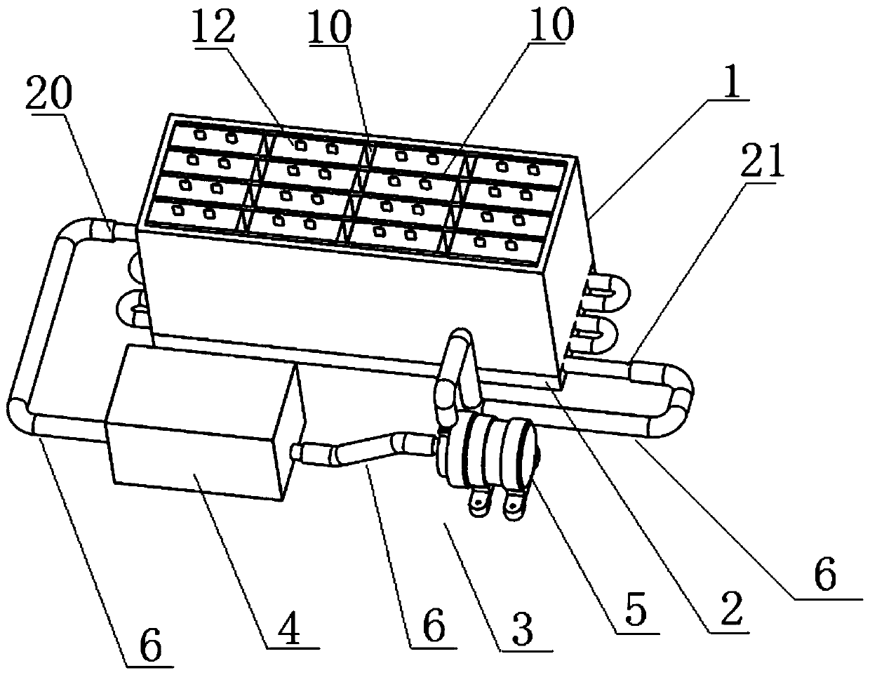 Battery pack heat dissipation device and battery system