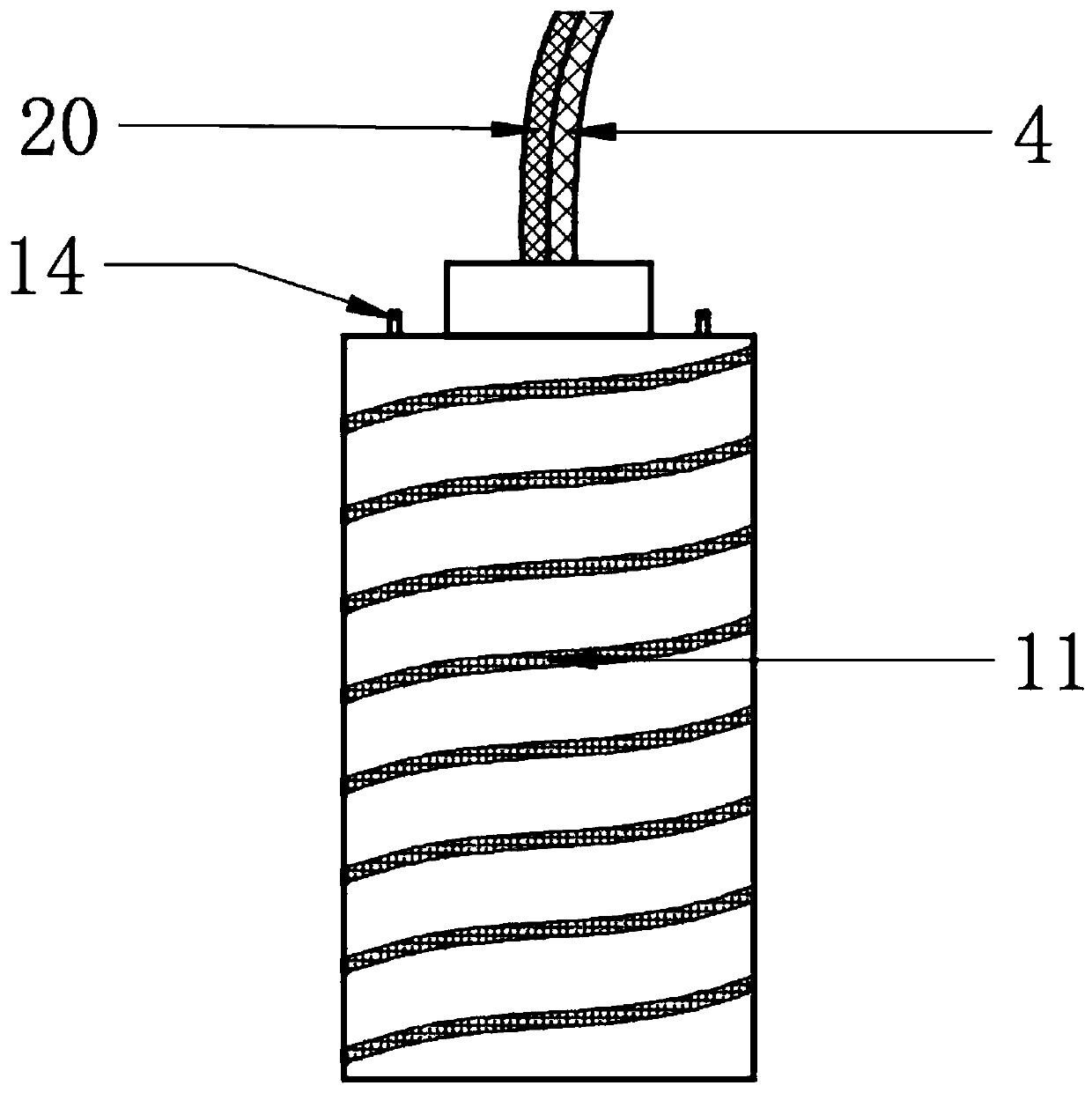 In-hole installation and recovery device for micro-seismic sensor on the basis of hot melt adhesive