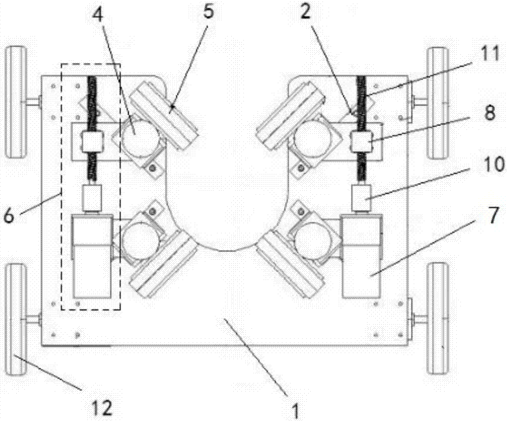 Variable-diameter pole-climbing robot