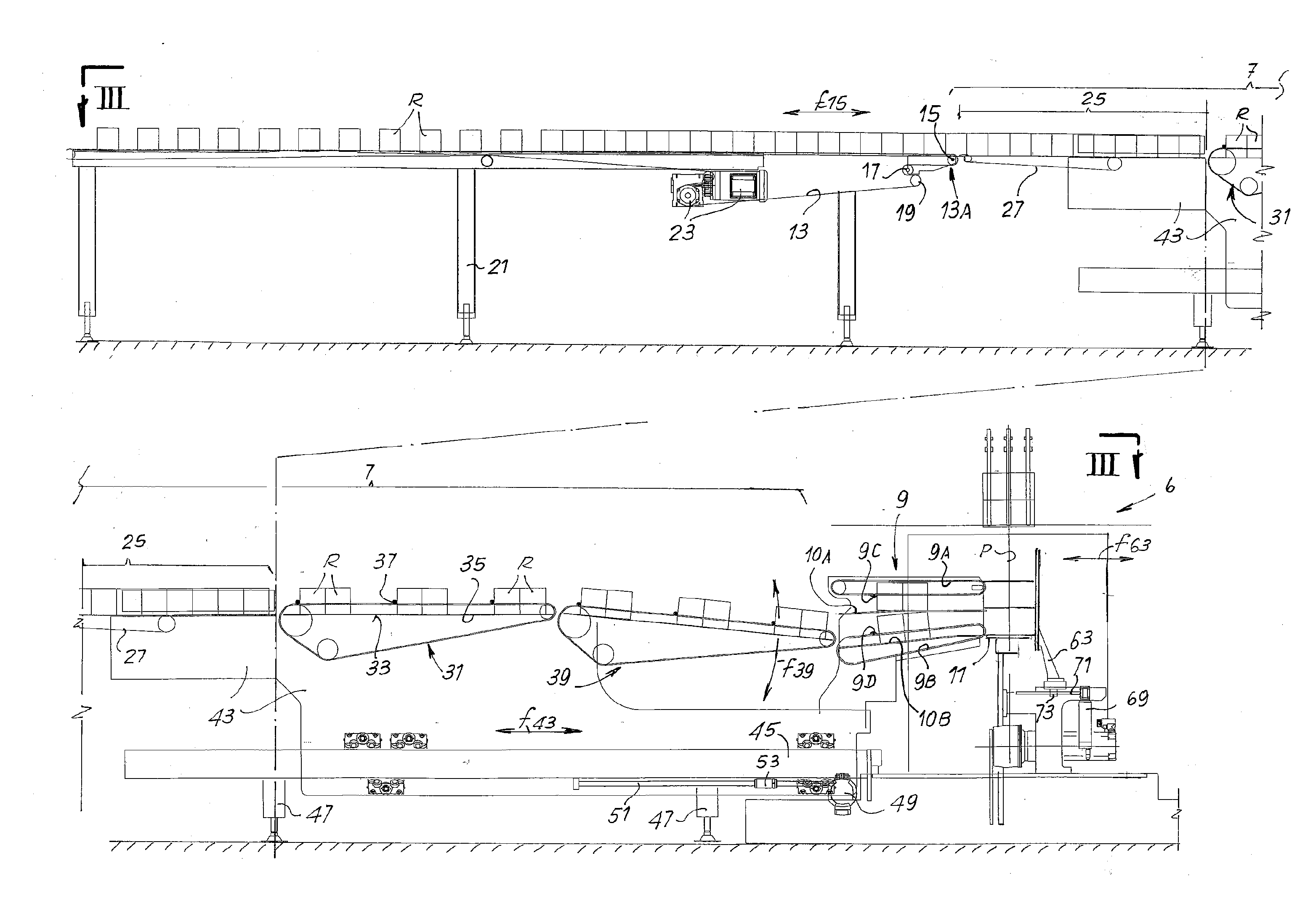 Machine for packaging products arranged in ordered groups