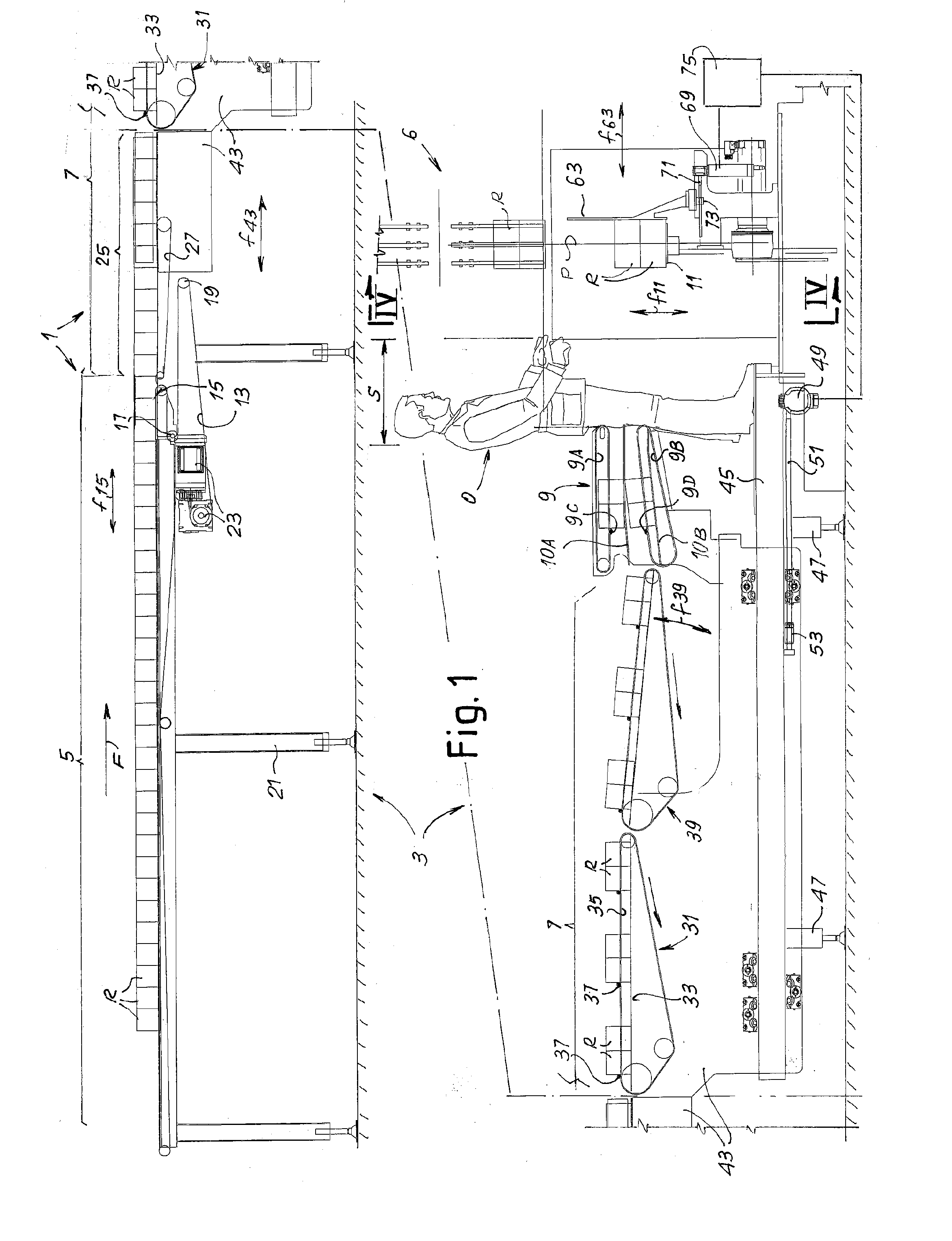 Machine for packaging products arranged in ordered groups