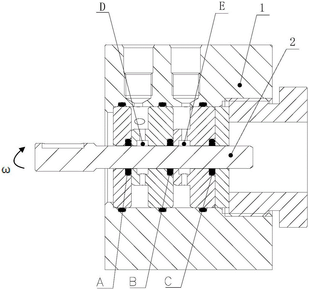 Experimental device and experimental method for rotation dynamic sealing characteristics of sealing ring