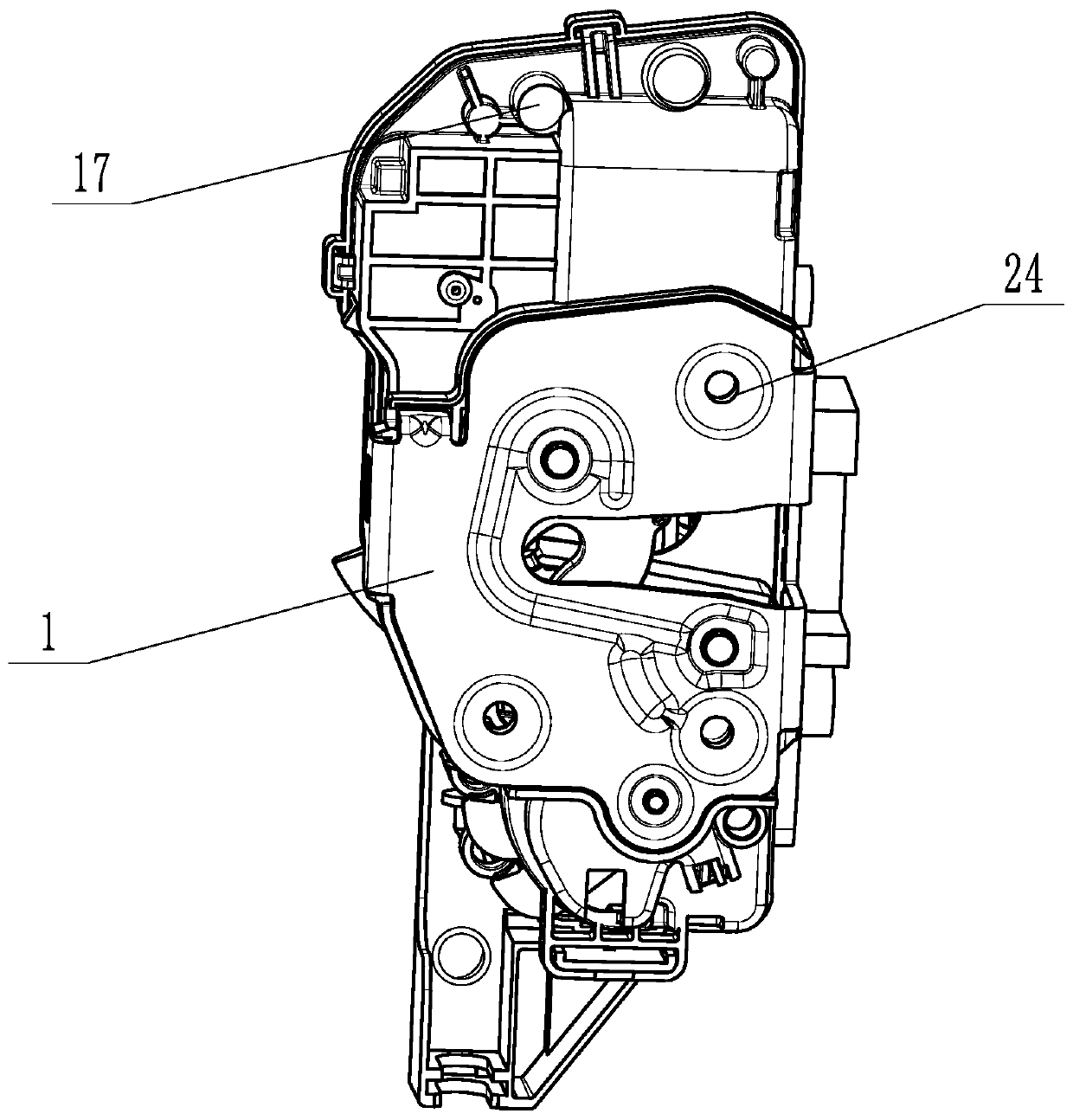 Automobile door and door lock connection structure and assistant positioning device for same