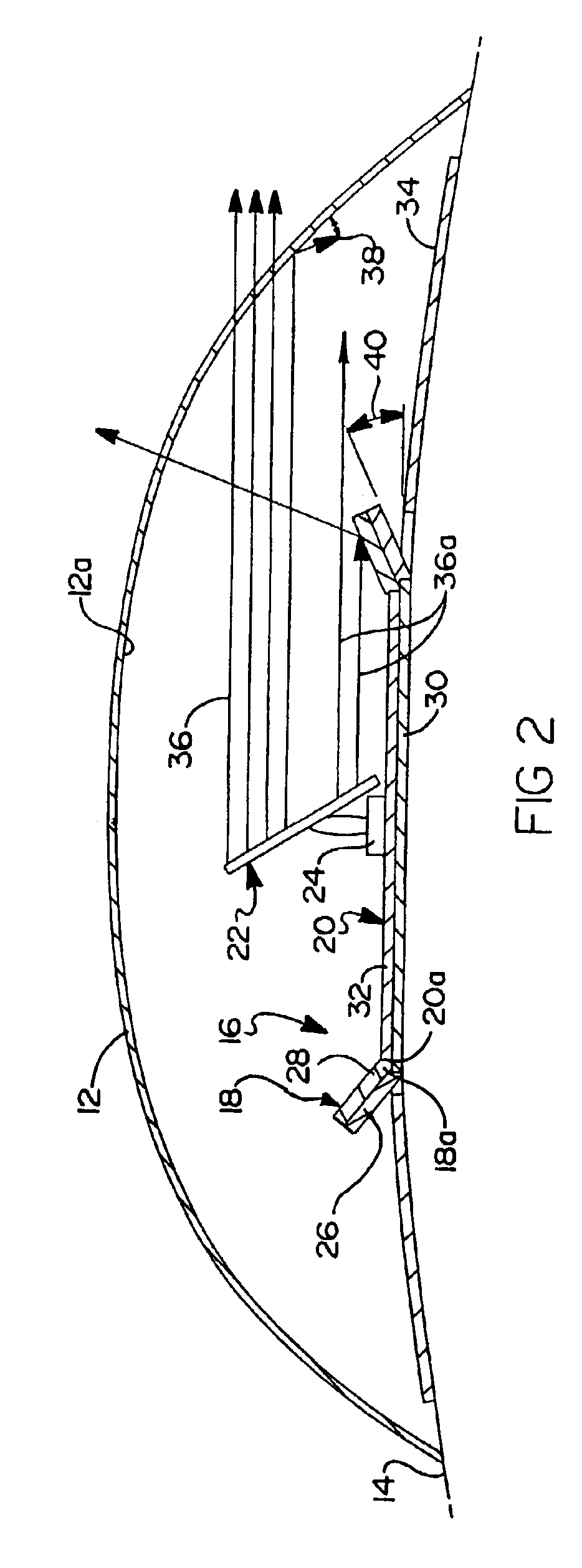 Attenuation apparatus for minimizing reflections of electromagnetic energy from an antenna disposed within a radome