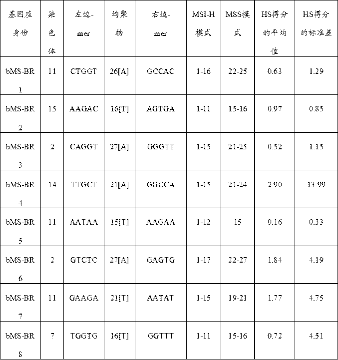 A microsatellite biomarker combination, detection kit and use thereof