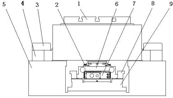 Precise transmission liquid hydrostatic guide rail driven by adopting linear motor