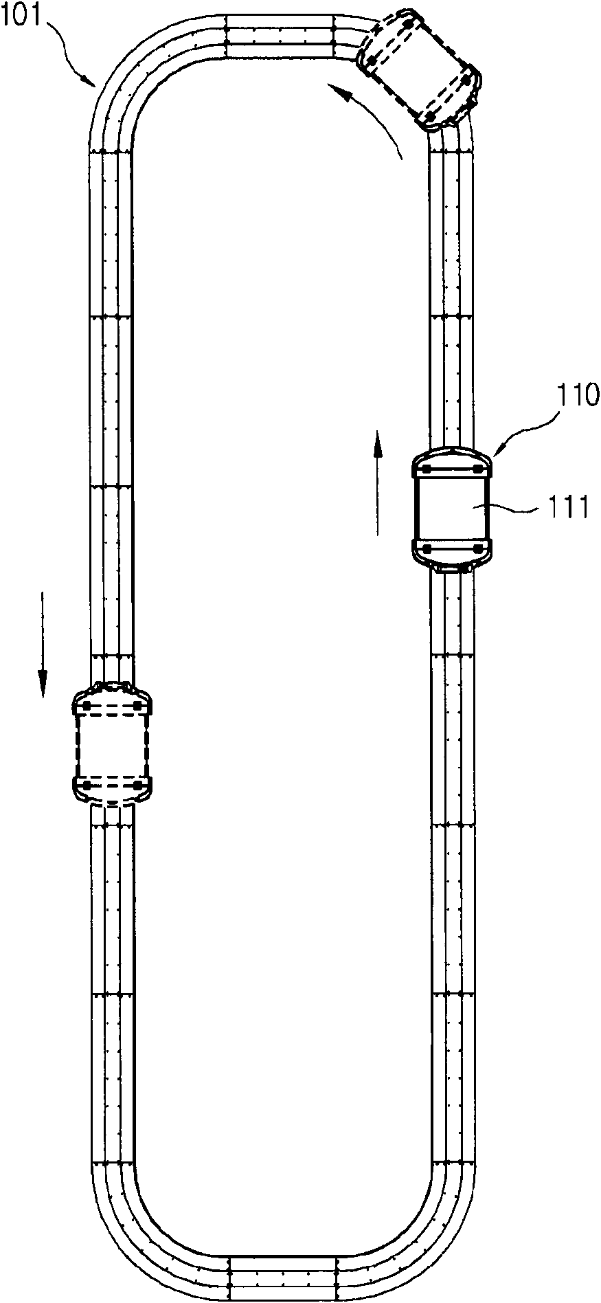 Magnetic levitation transferring system