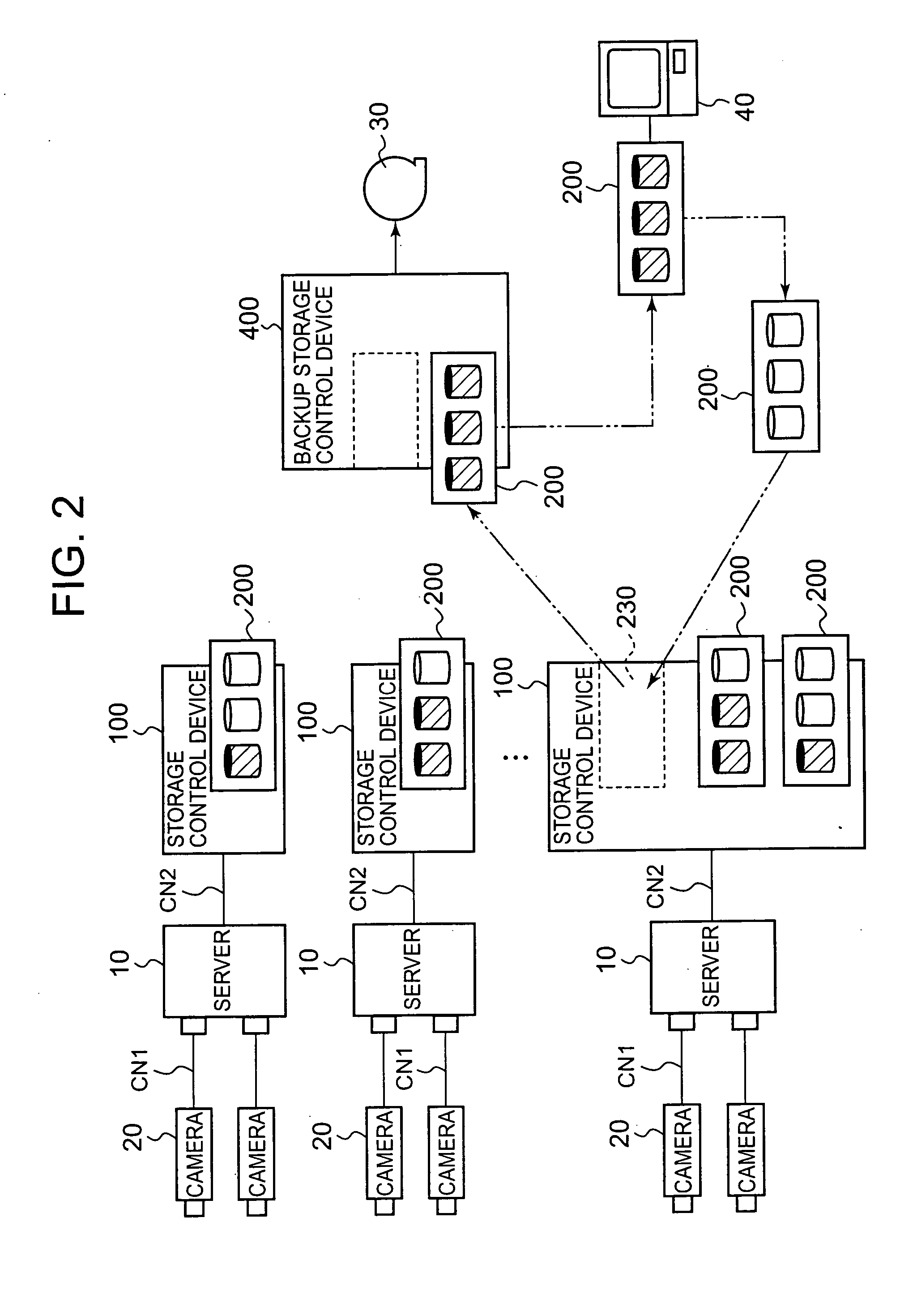 Storage control device and separation-type storage device