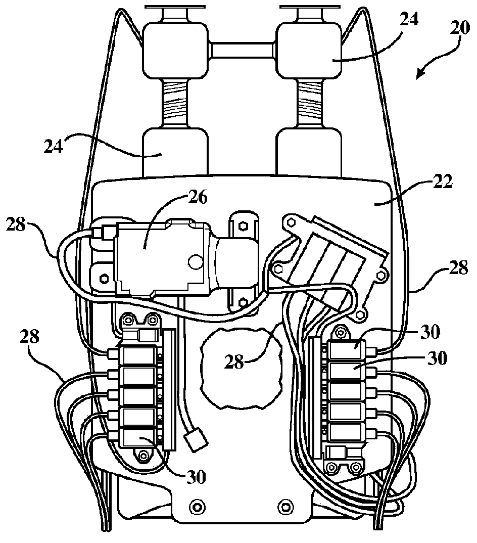 Solenoid valve assembly for a seat of a vehicle