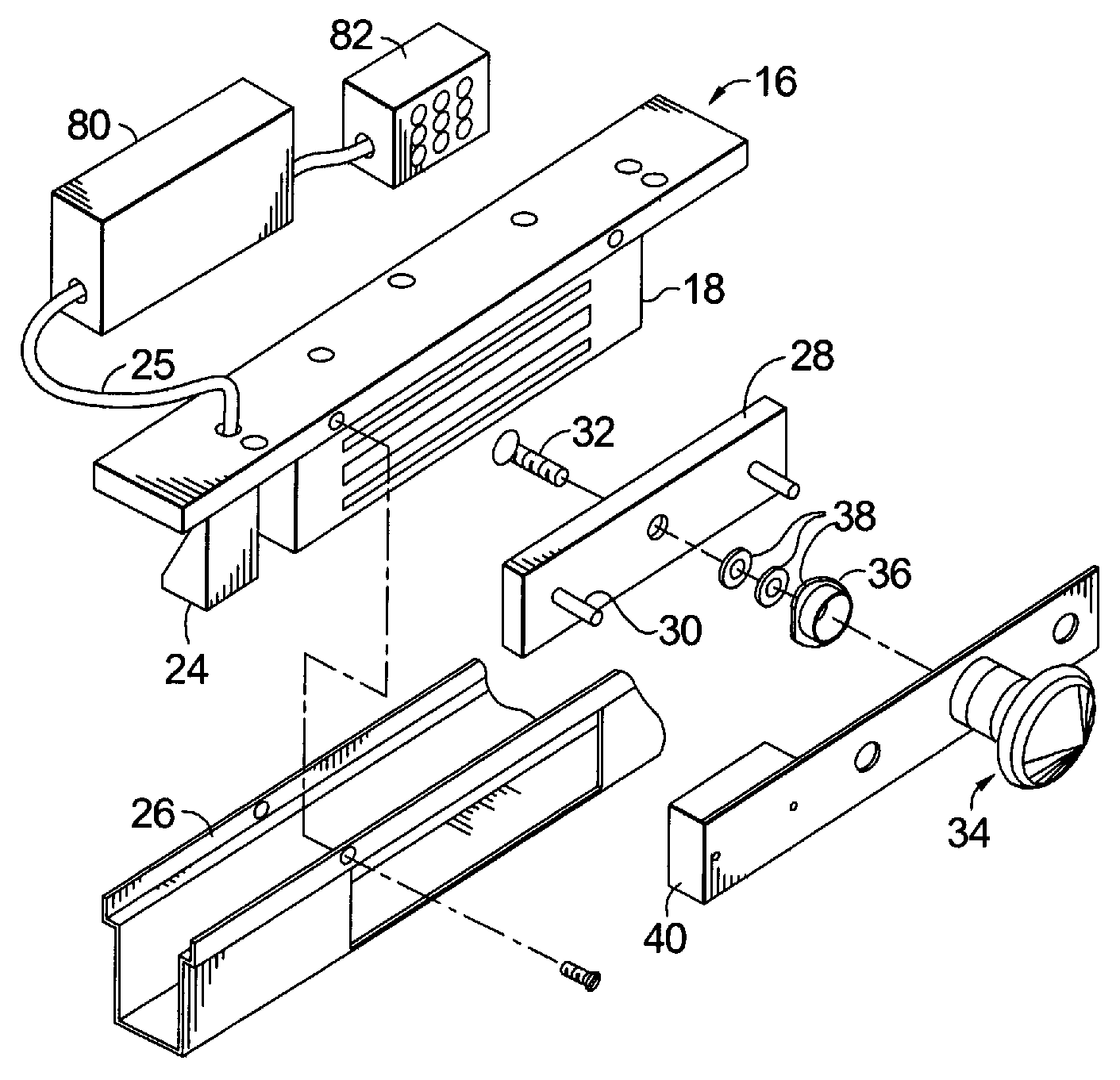 Electromagnetic lock having distance-sensing monitoring system