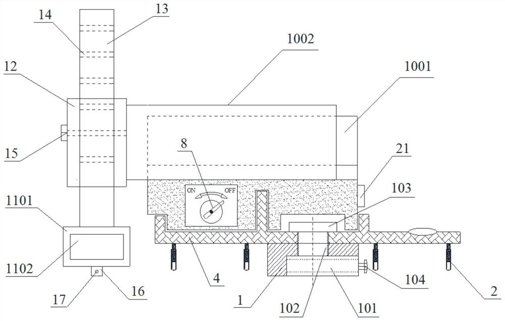 Automatic device and method for verifying accuracy of vertical line system