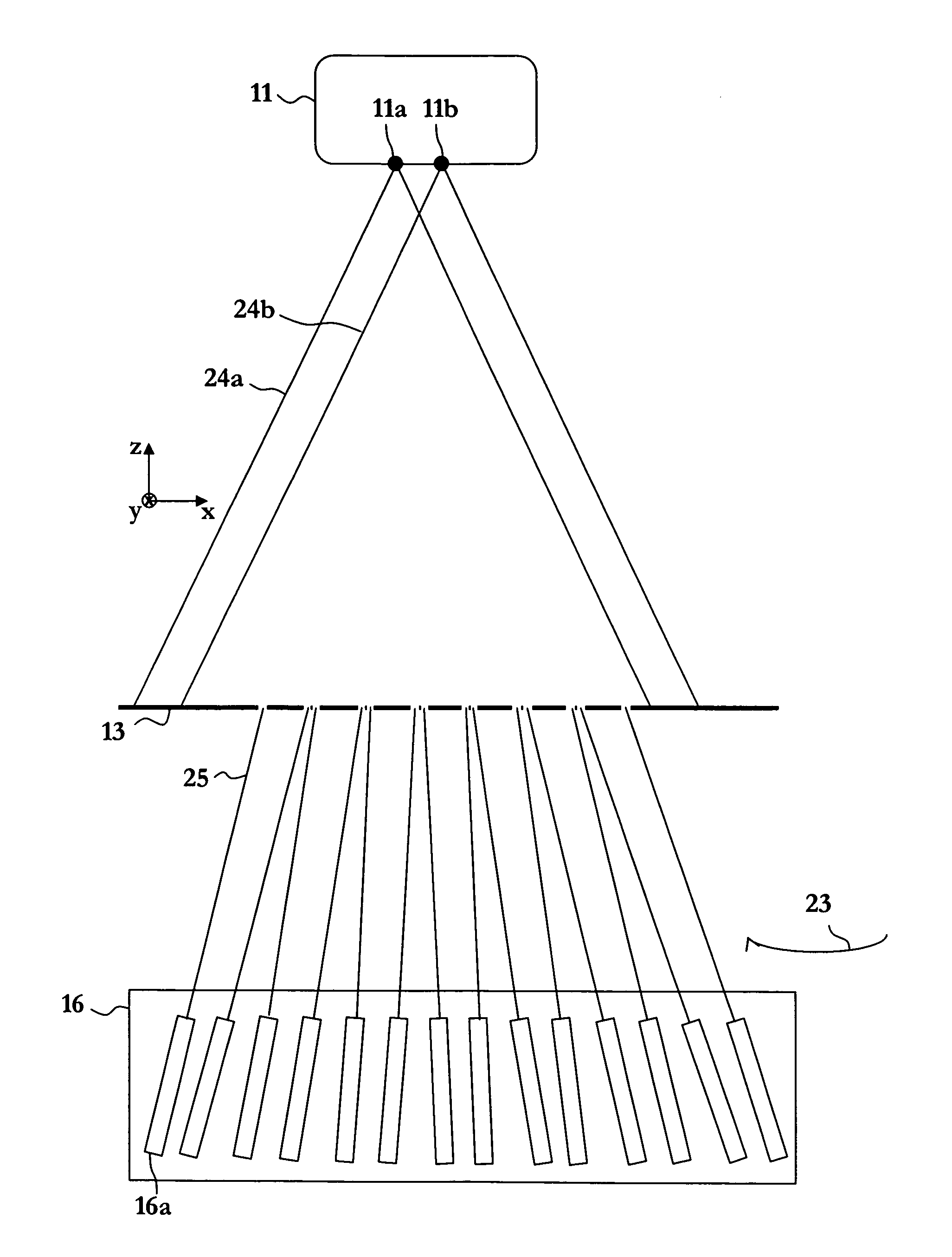 Dual-source scanning-based detection of ionizing radiation