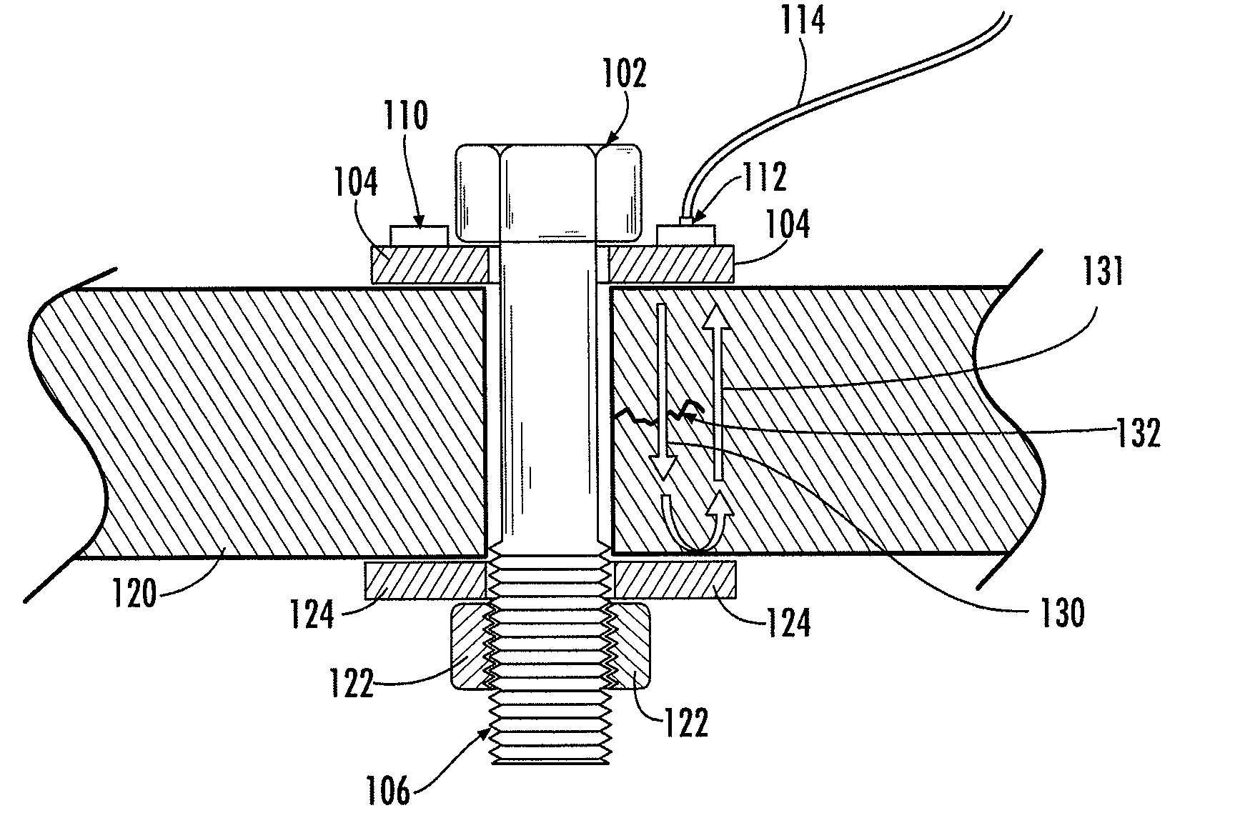 Active washers for monitoring bolted joints