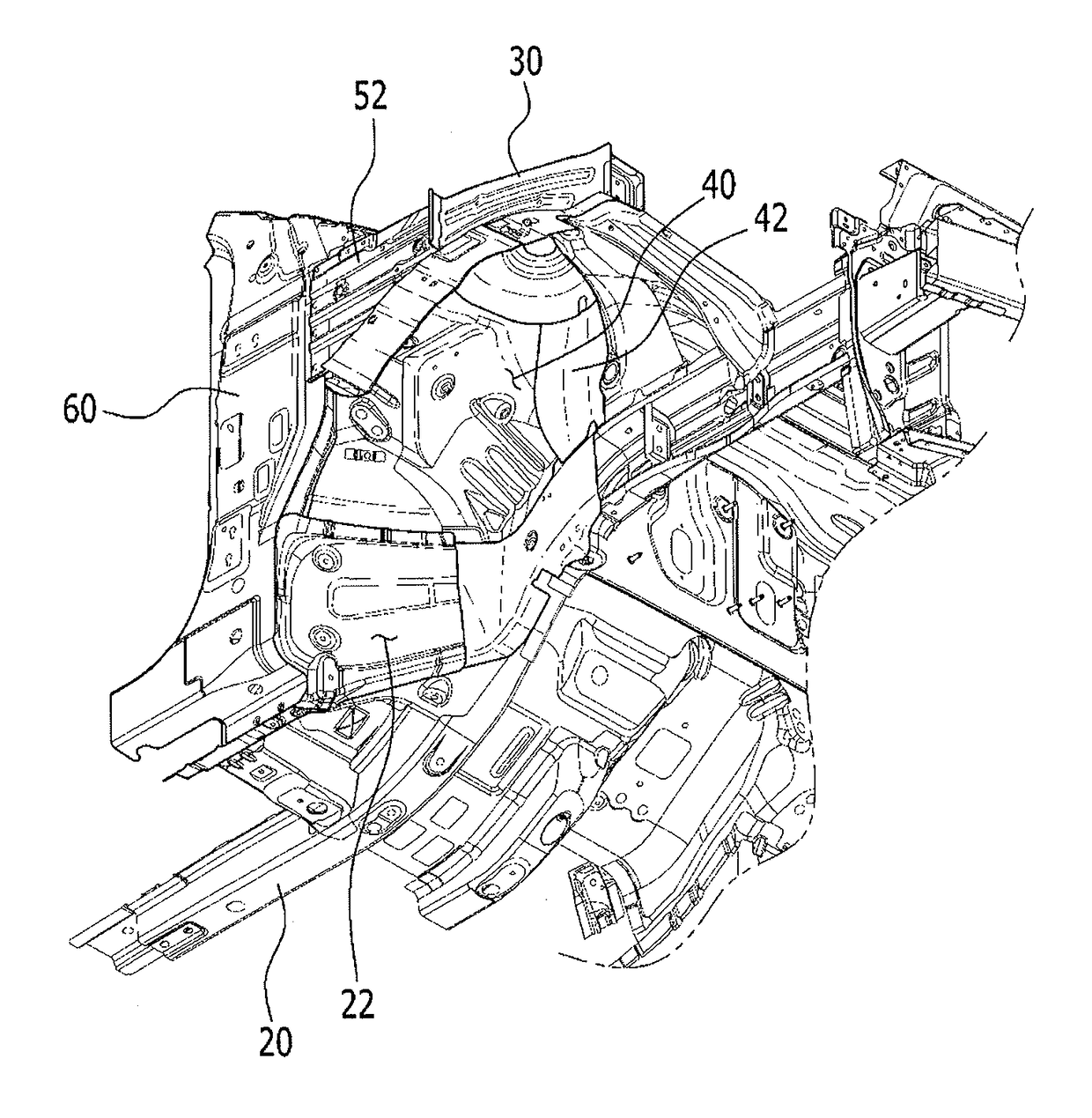 Front vehicle body reinforcing structure