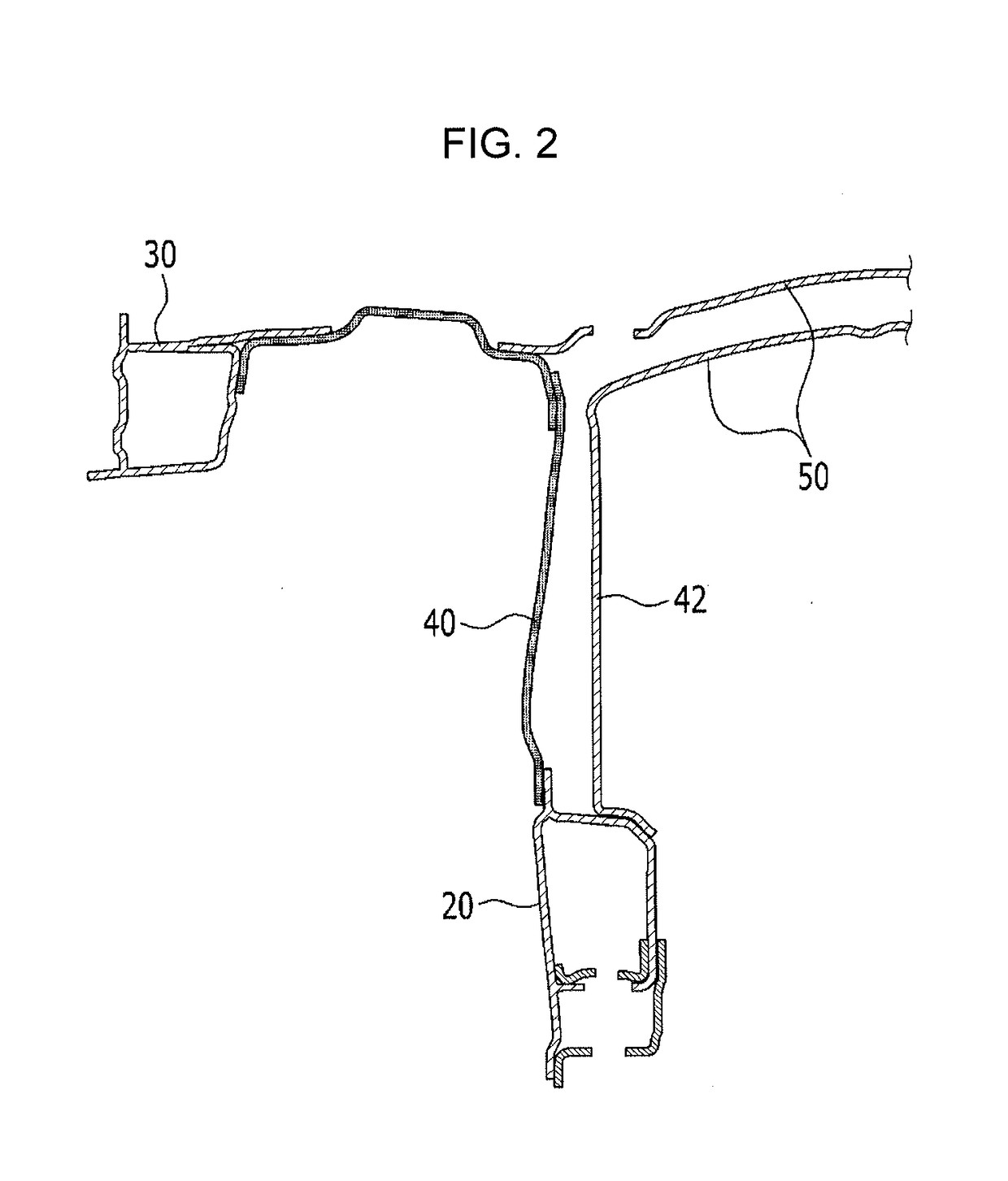 Front vehicle body reinforcing structure