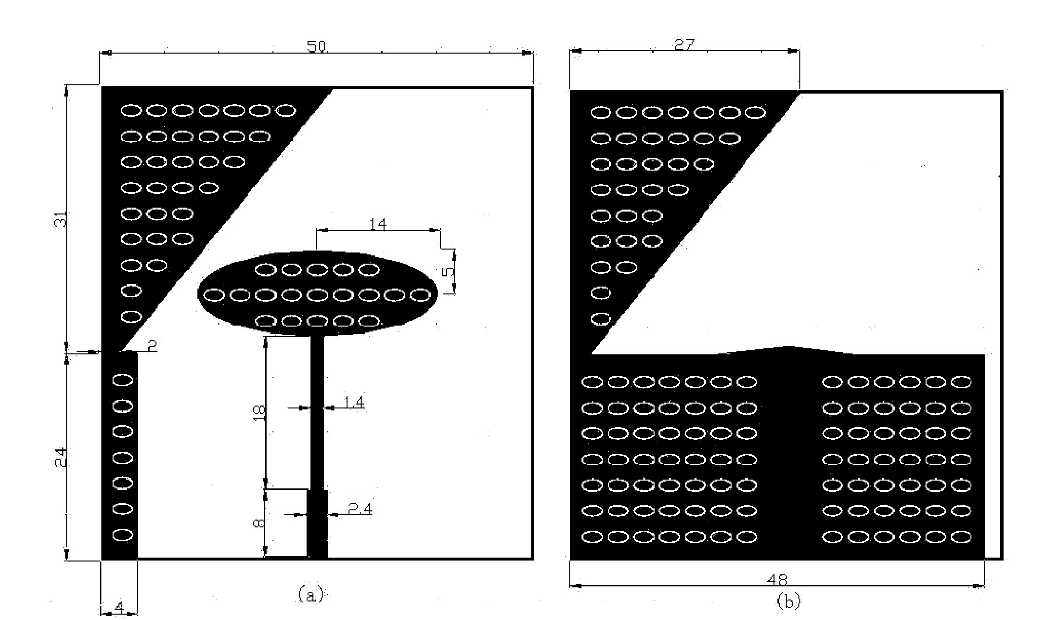 Time reversal subwavelength array antenna used for wireless mobile terminal