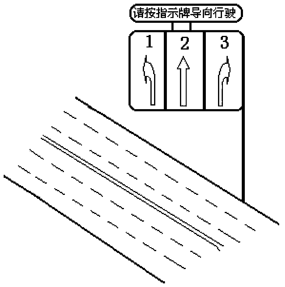 Virtual roundabout-type intersection