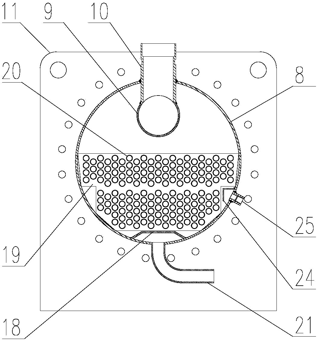 Flooded evaporator