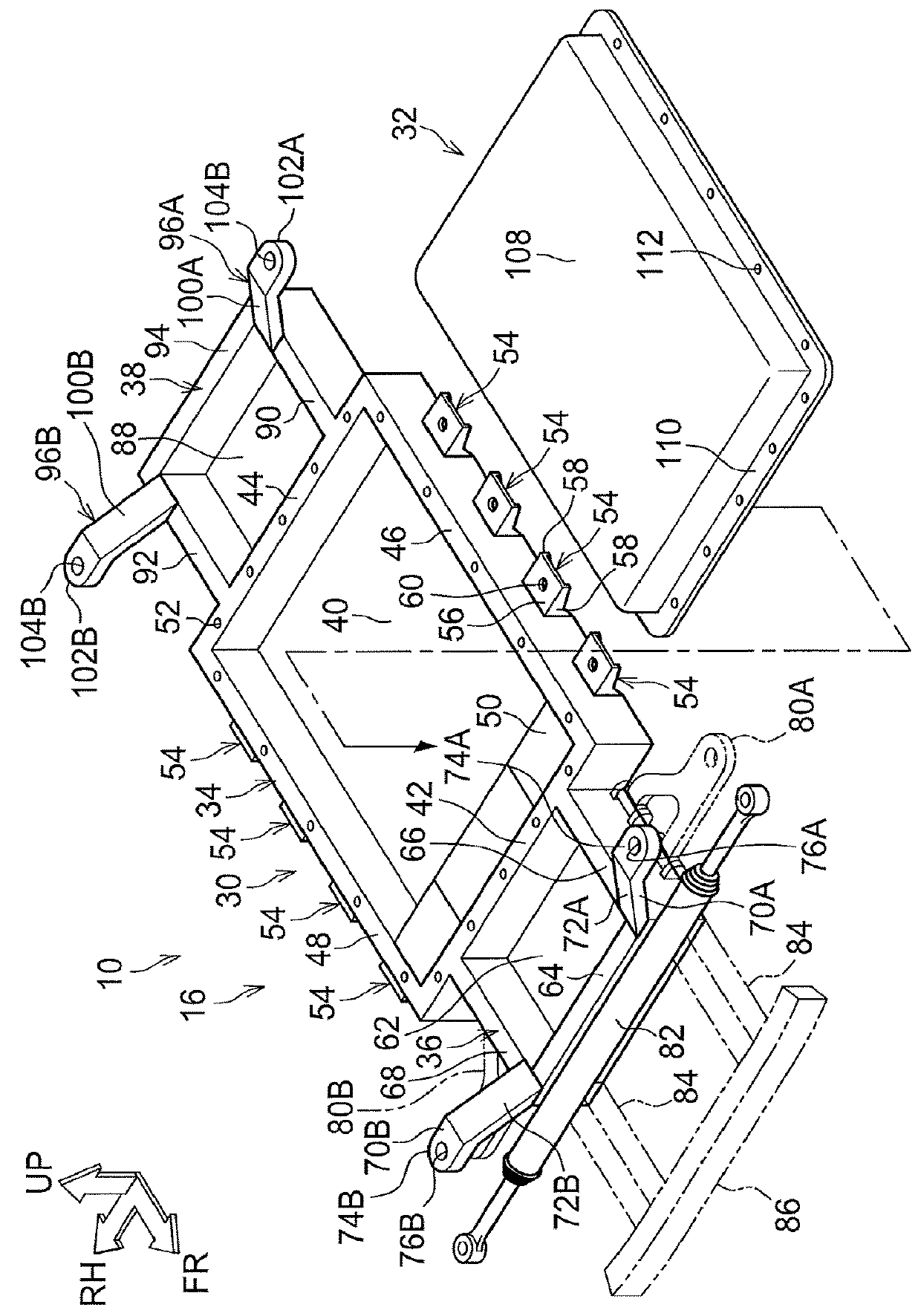 Vehicle lower portion structure