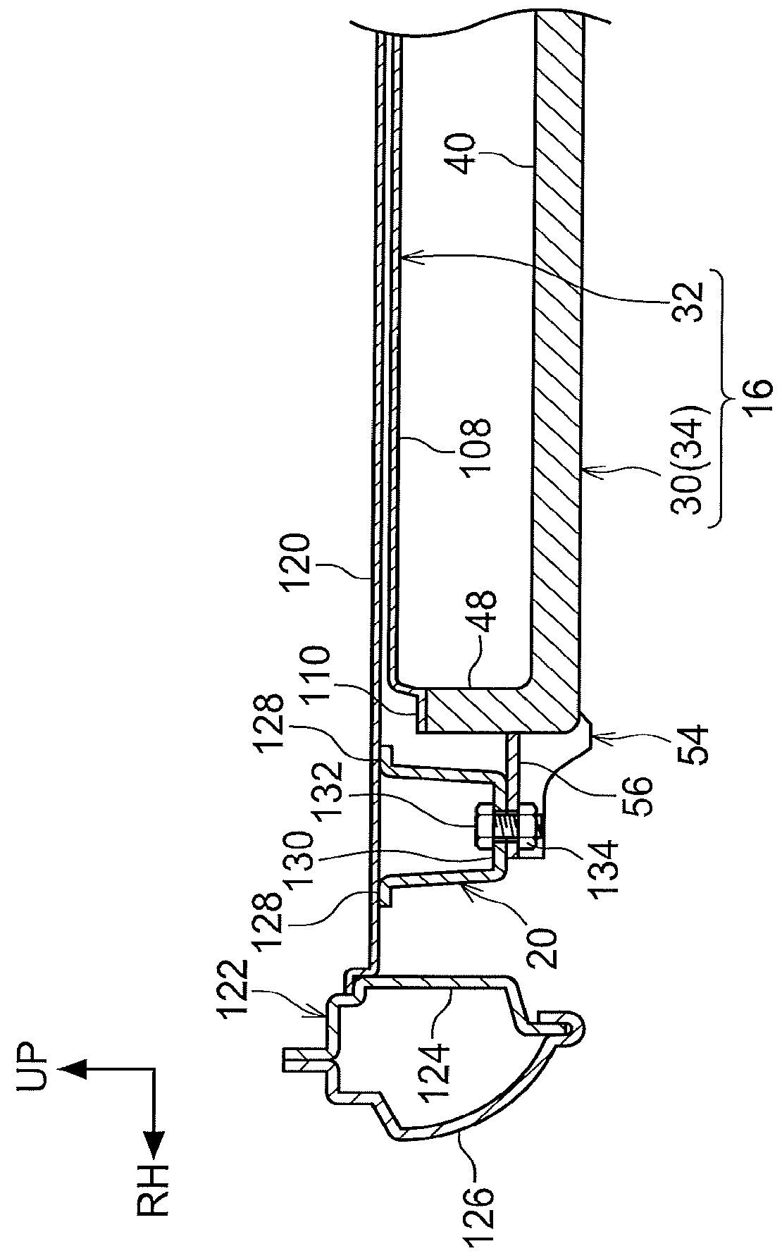 Vehicle lower portion structure