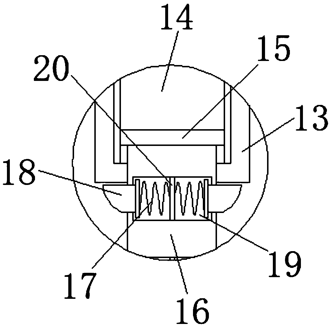 Motor fixed base with protection performance