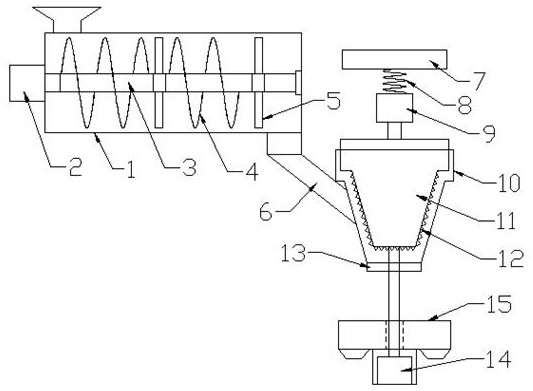 Raw material crushing and mixing device for automatic food production