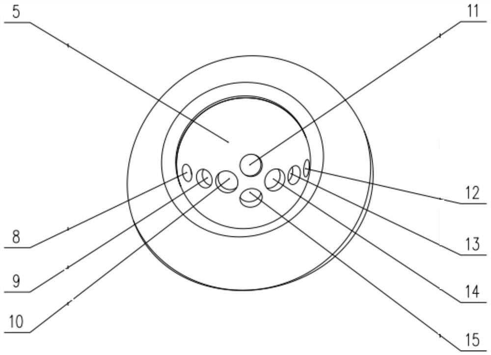 Reinforced mixed type gas low-nitrogen burner for aluminum hydroxide roasting furnace