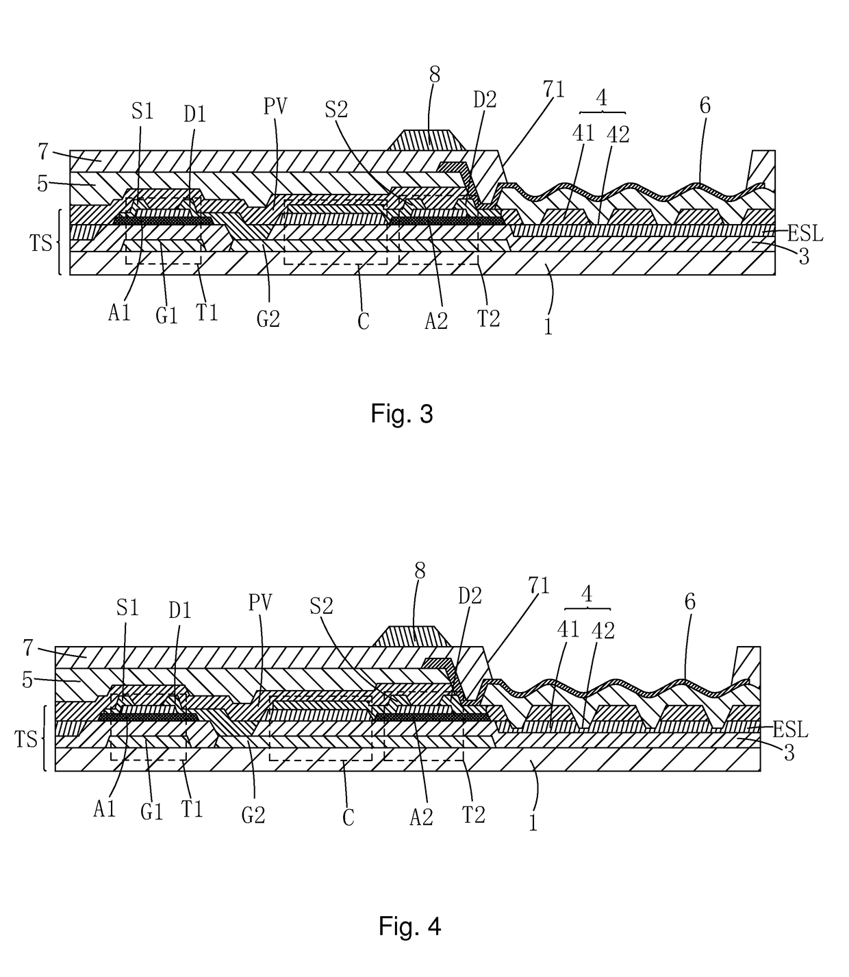 AMOLED backplane structure and manufacturing method thereof