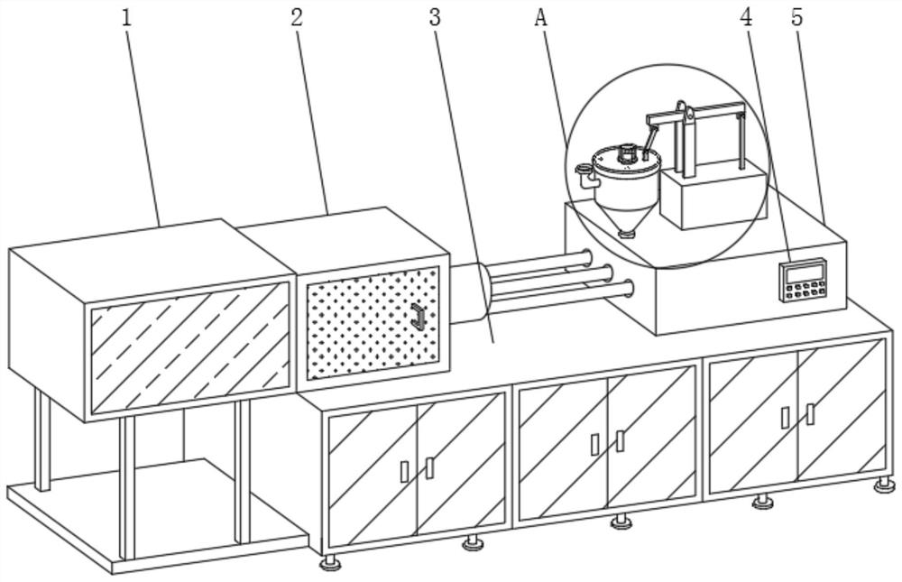 A high-speed optical lens injection molding machine