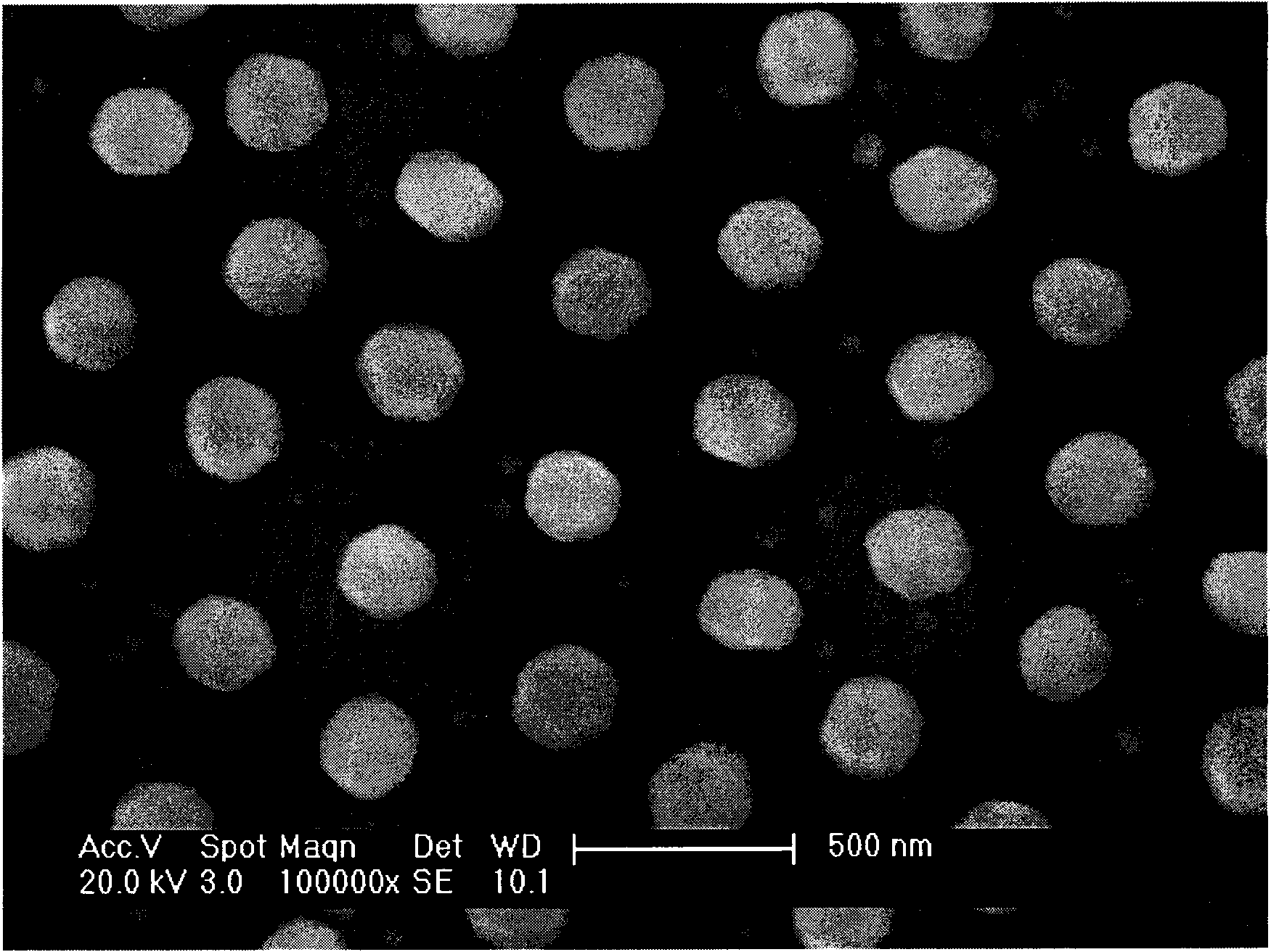 Au-ZnO two-dimensional photon crystal structure and preparation method thereof