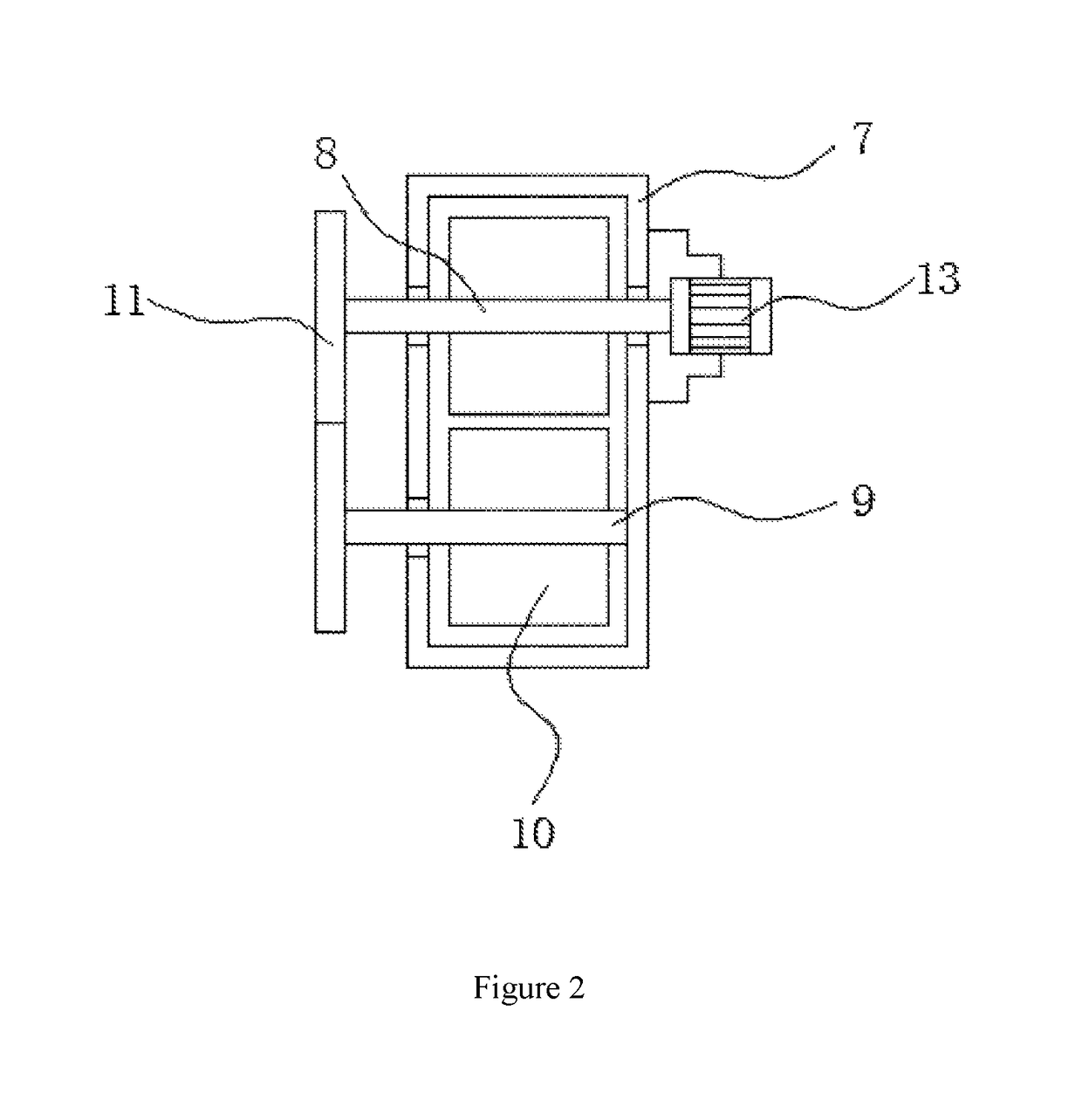 Device for separating water from sludge