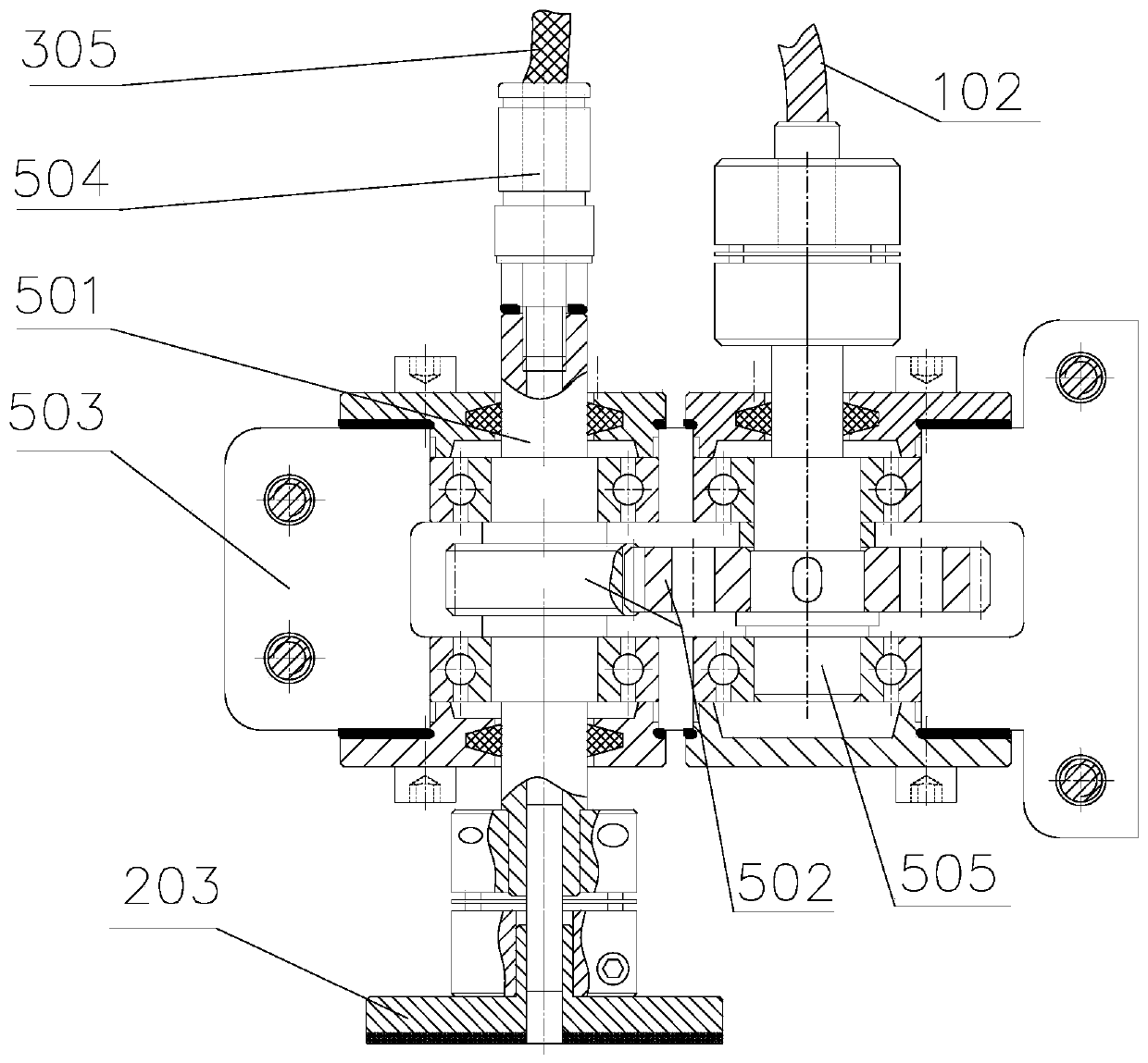 Central liquid supply planetary polishing device and method