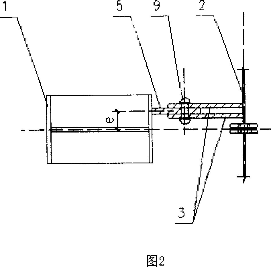 Connecting method and structure of crane beam for self adaptable column sedimentation