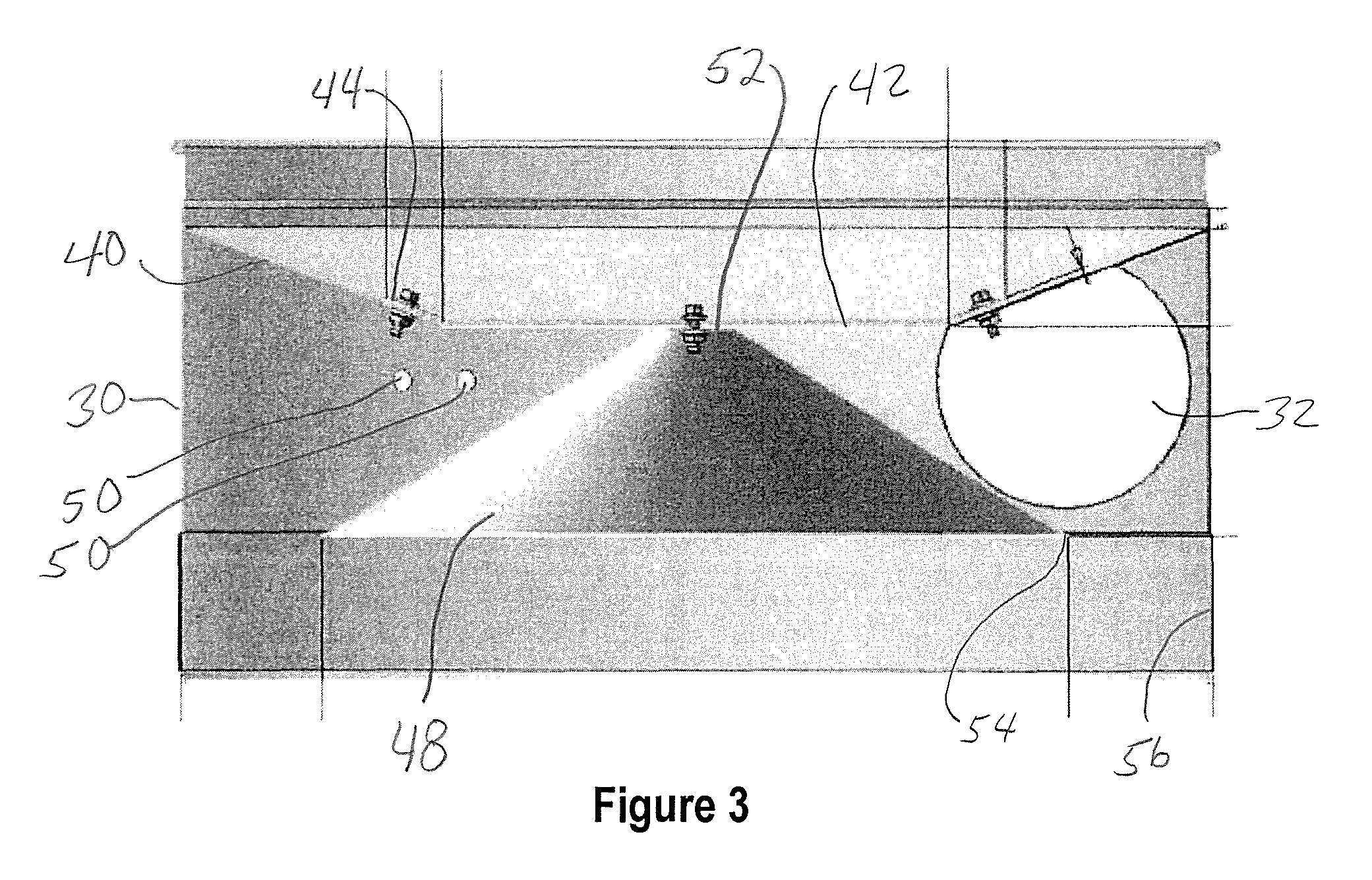 Dust collector chip separation baffle