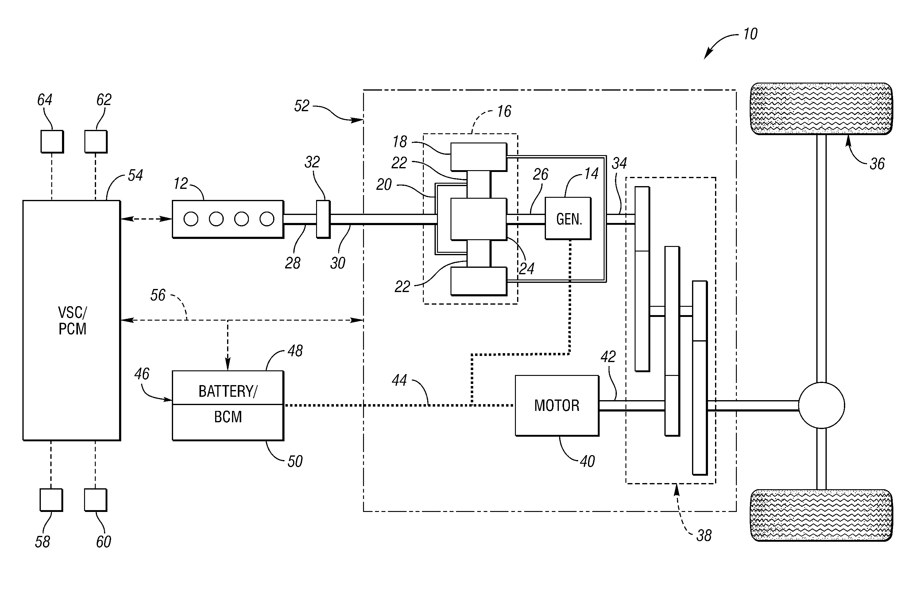 Vehicle information display and method