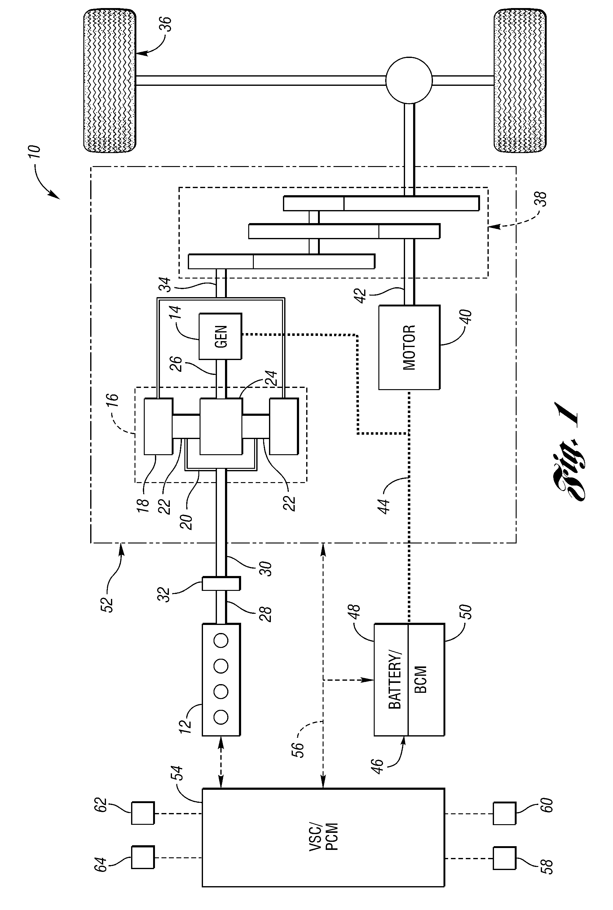 Vehicle information display and method