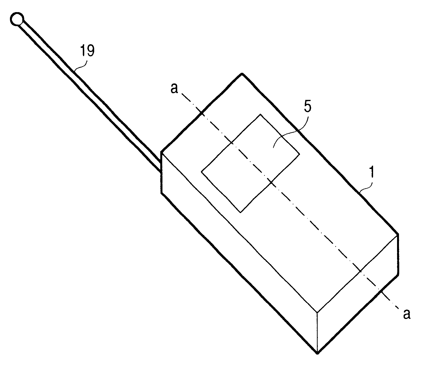 Portable transmitter for vehicle key system