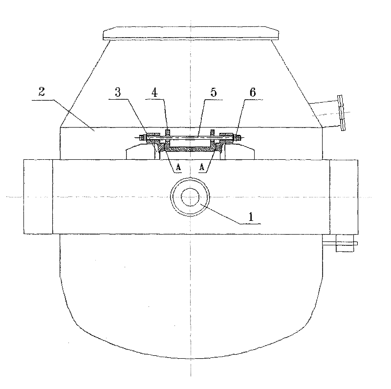 Three-supporting surface prestress blocking seat mechanism of converter